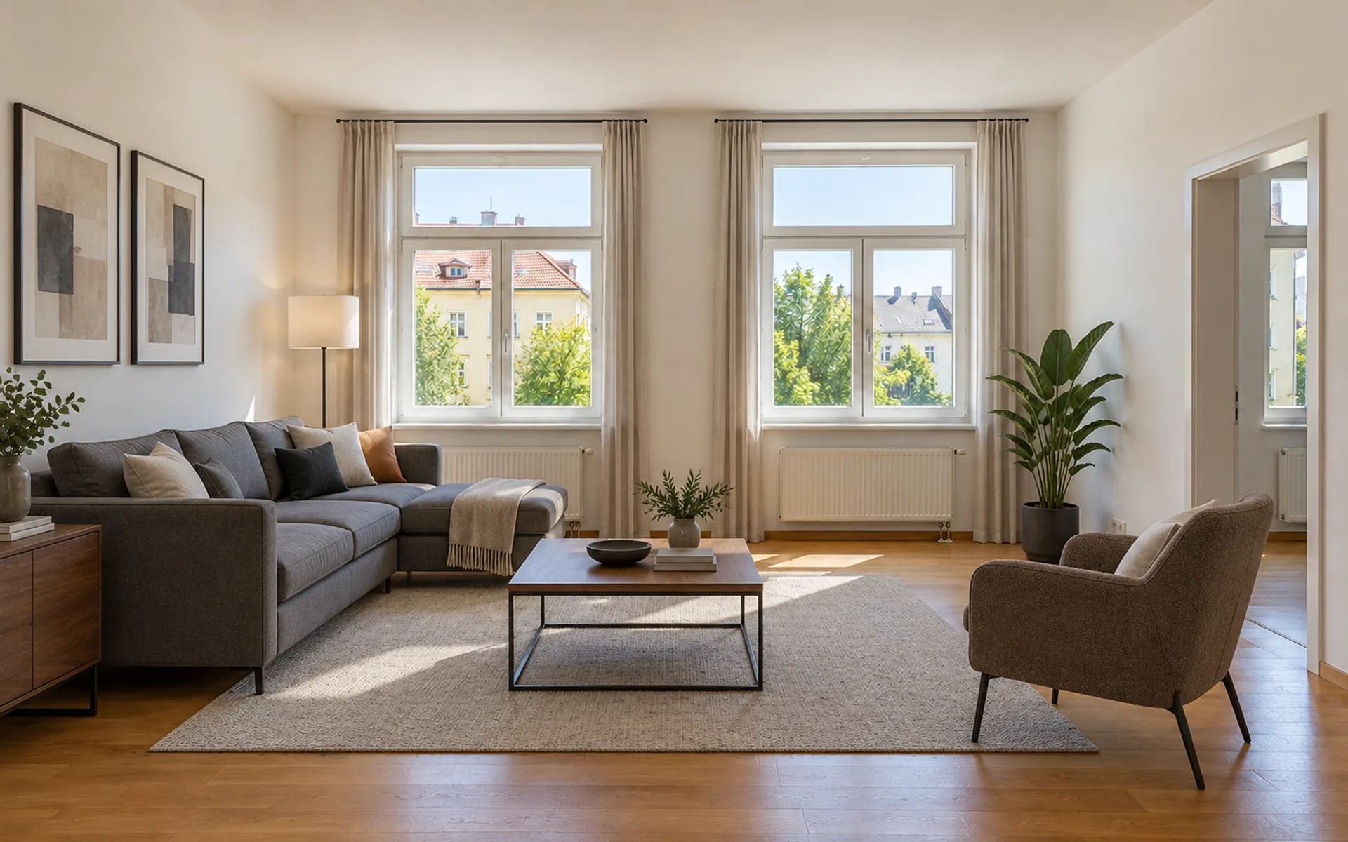 Virtuální staging, styl Moderní